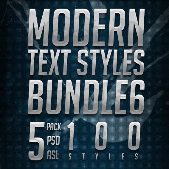 حزمة Modern Text Styles Bundle 6