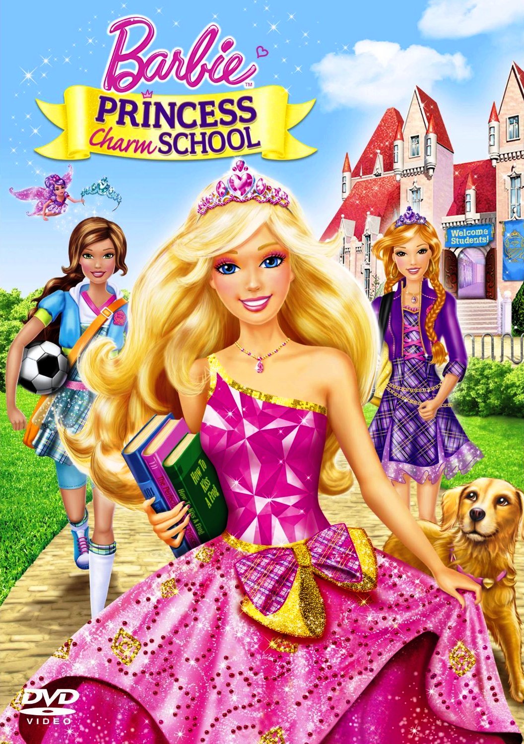 فيلم الأنيميشن العائلى الرائع Barbie Princess Charm School 2011 مدبلج للعربية